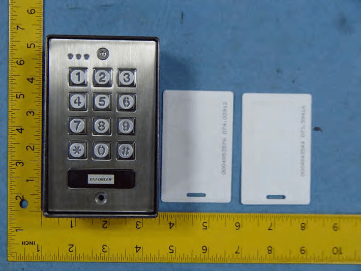 Access Control Keypad with Proximity Card Reader - FCC ID K4E1123SPQ - Superior Electronics Corporation