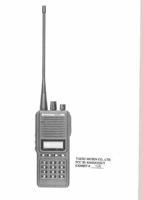 UHF TRANSMITTER - FCC ID K66HX292UT - Yaesu Musen Co., Ltd.