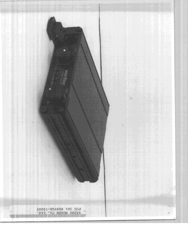 TNB - Licensed Non-Broadcast Station Transmitter - FCC ID K66VXR-1000V - Yaesu Musen Co., Ltd. (1)