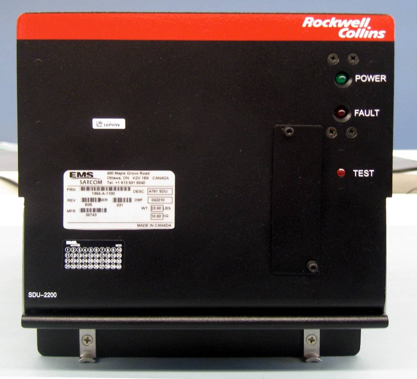 A781 Satcom Transceiver - FCC ID K6KA781 - EMS Technologies Canada, Ltd. (2)