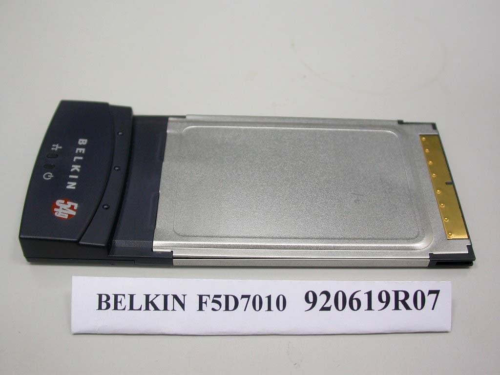 Wireless LAN PCMCIA Card - FCC ID K7SF5D7010A - Belkin International, Inc. (1)
