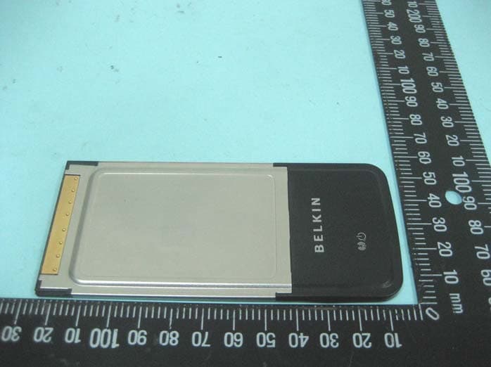 Wireless G Notebook Card - FCC ID K7SF5D7010H - Belkin International, Inc. (2)