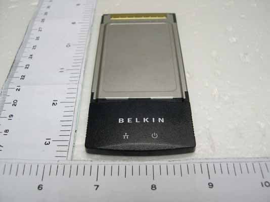 Wireless G Plus Notebook Card - FCC ID K7SF5D7011B - Belkin International, Inc. (1)