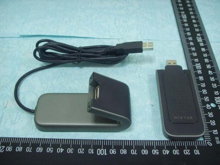 Wireless G Plus MIMO USB Network Adapter - FCC ID K7SF5D9050C - Belkin International, Inc. (2)