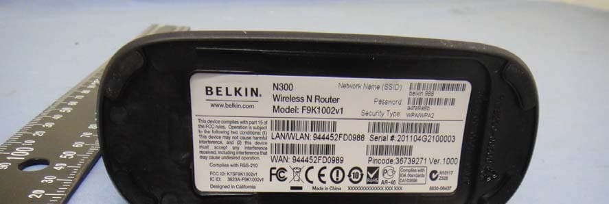 N300 Wireless N Router - FCC ID K7SF9K1002V1 - Belkin International, Inc. (5)