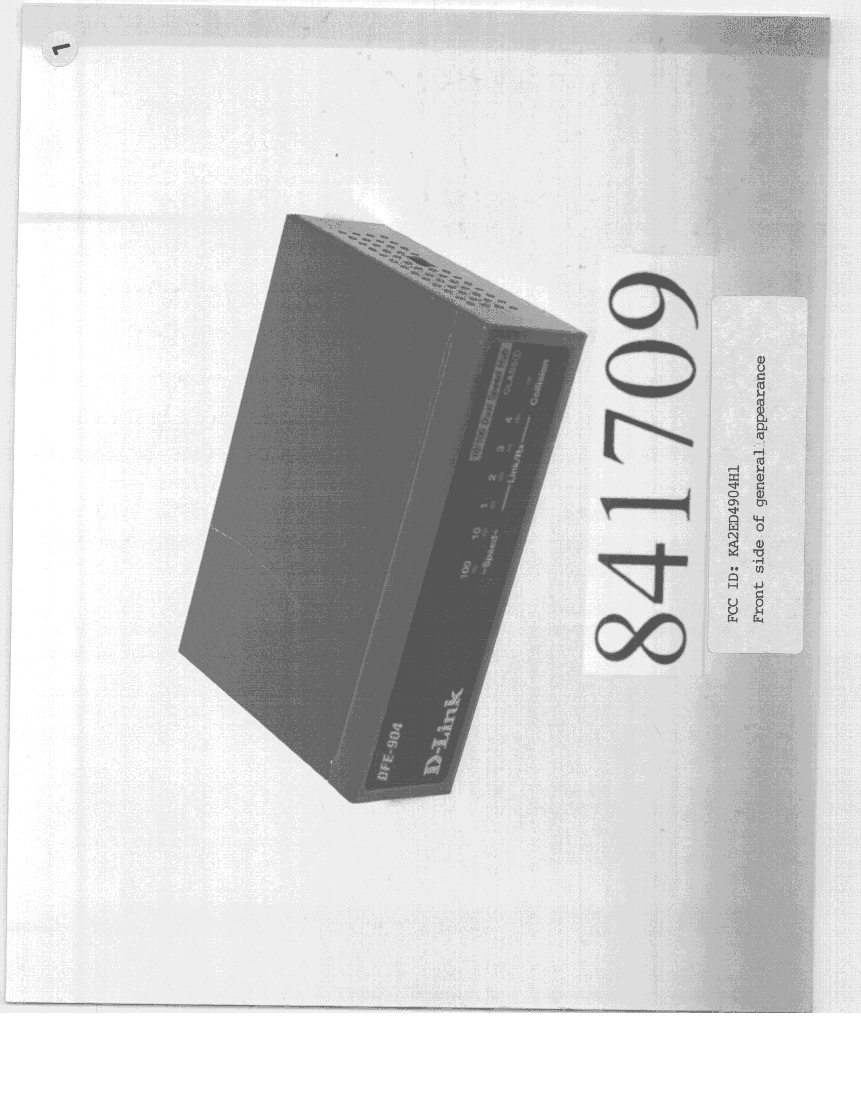 JBP - Part 15 Class B Computing Device Peripheral - FCC ID KA2ED4904H1 - D-Link Corporation (2)