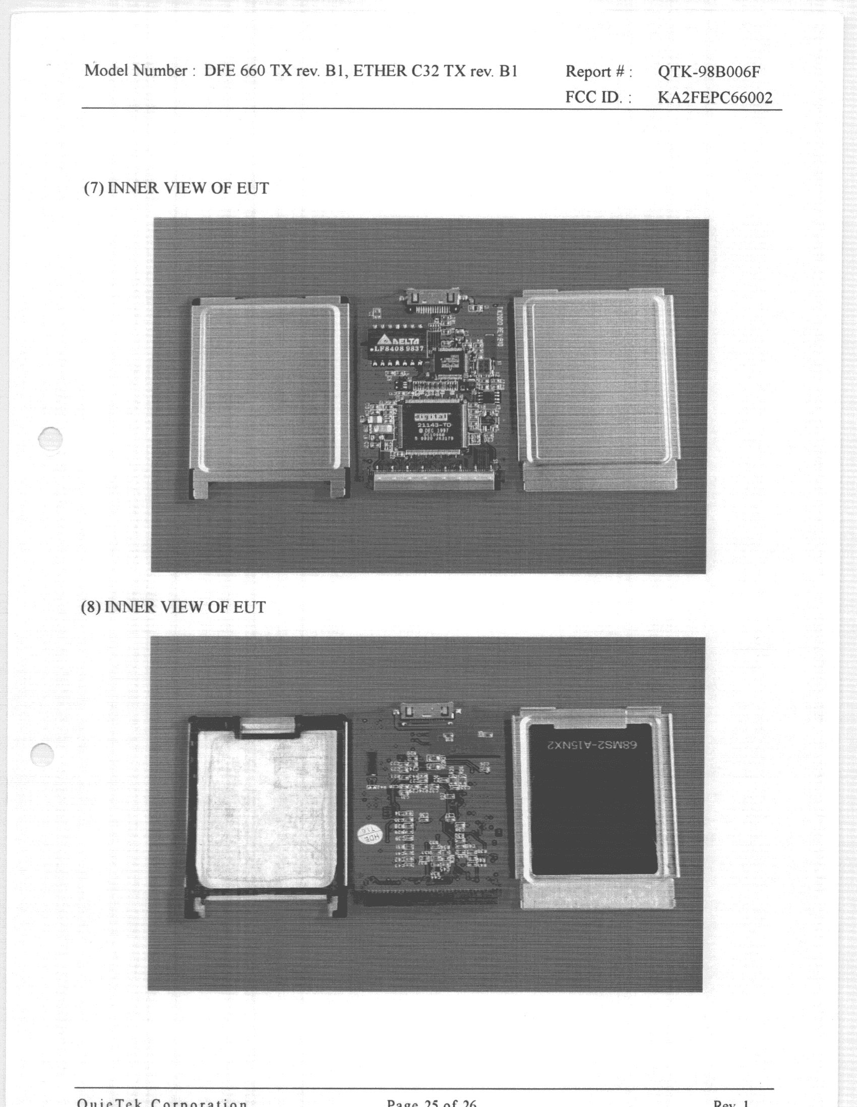 Fast Ethernet Card - FCC ID KA2FEPC66002 - D-Link Corporation (2)