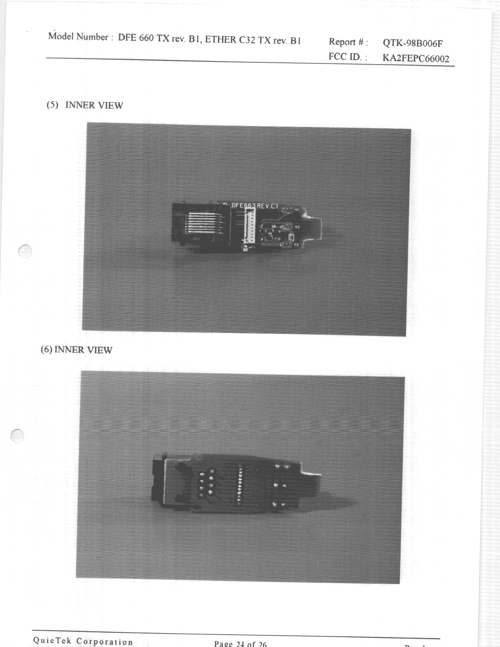 Fast Ethernet Card - FCC ID KA2FEPC66002 - D-Link Corporation (4)