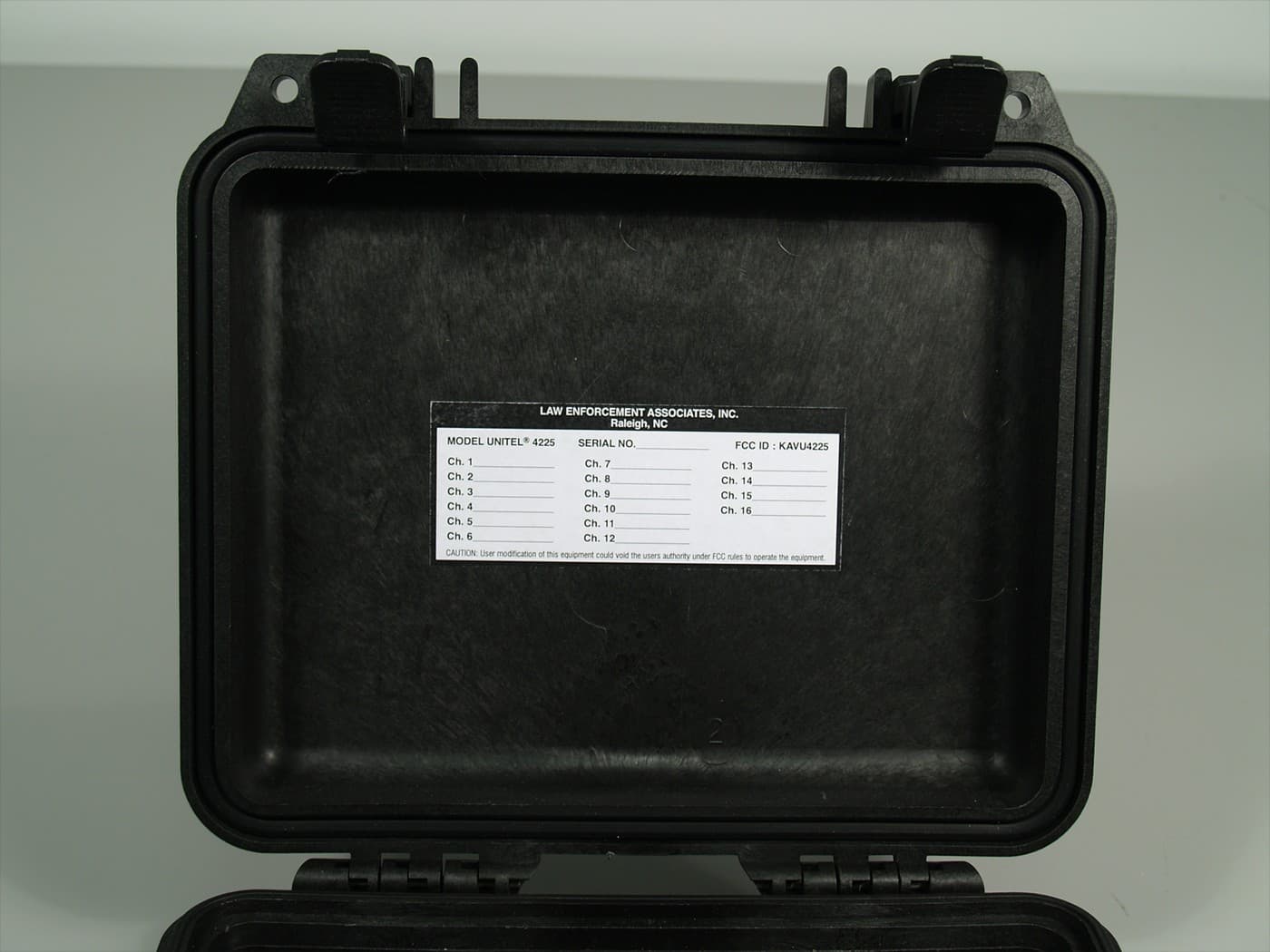 VHF RADIO-RX - FCC ID KAVU4225 - Law Enforcement Associates Inc