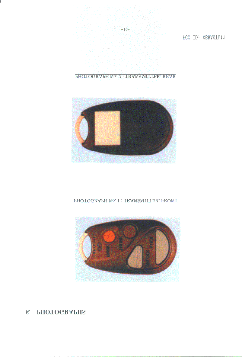 Keyless Entry System for Cars - FCC ID KBRASTU11 - Marelli Corporation (3)