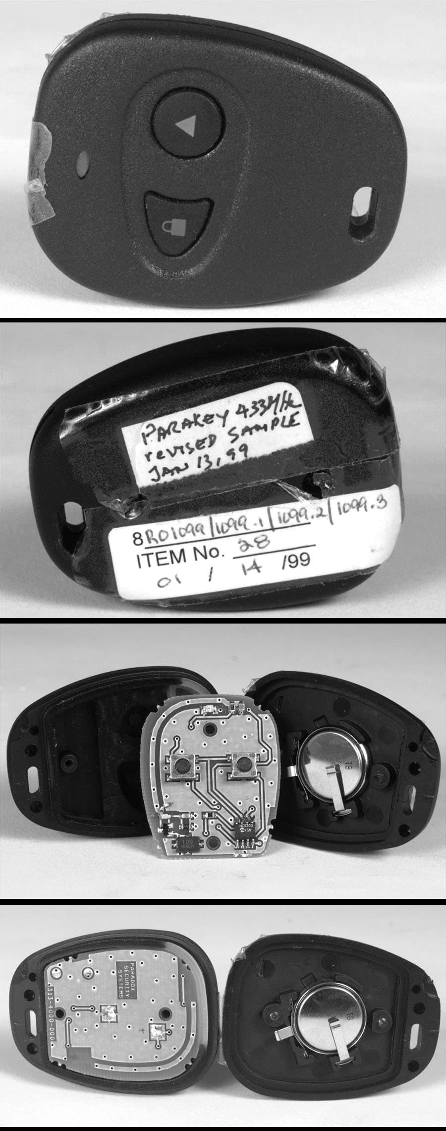 DSC - Part 15 Security/Remote Control Transmitter - FCC ID KDYPARAKEYTX - Paradox Security Systems
