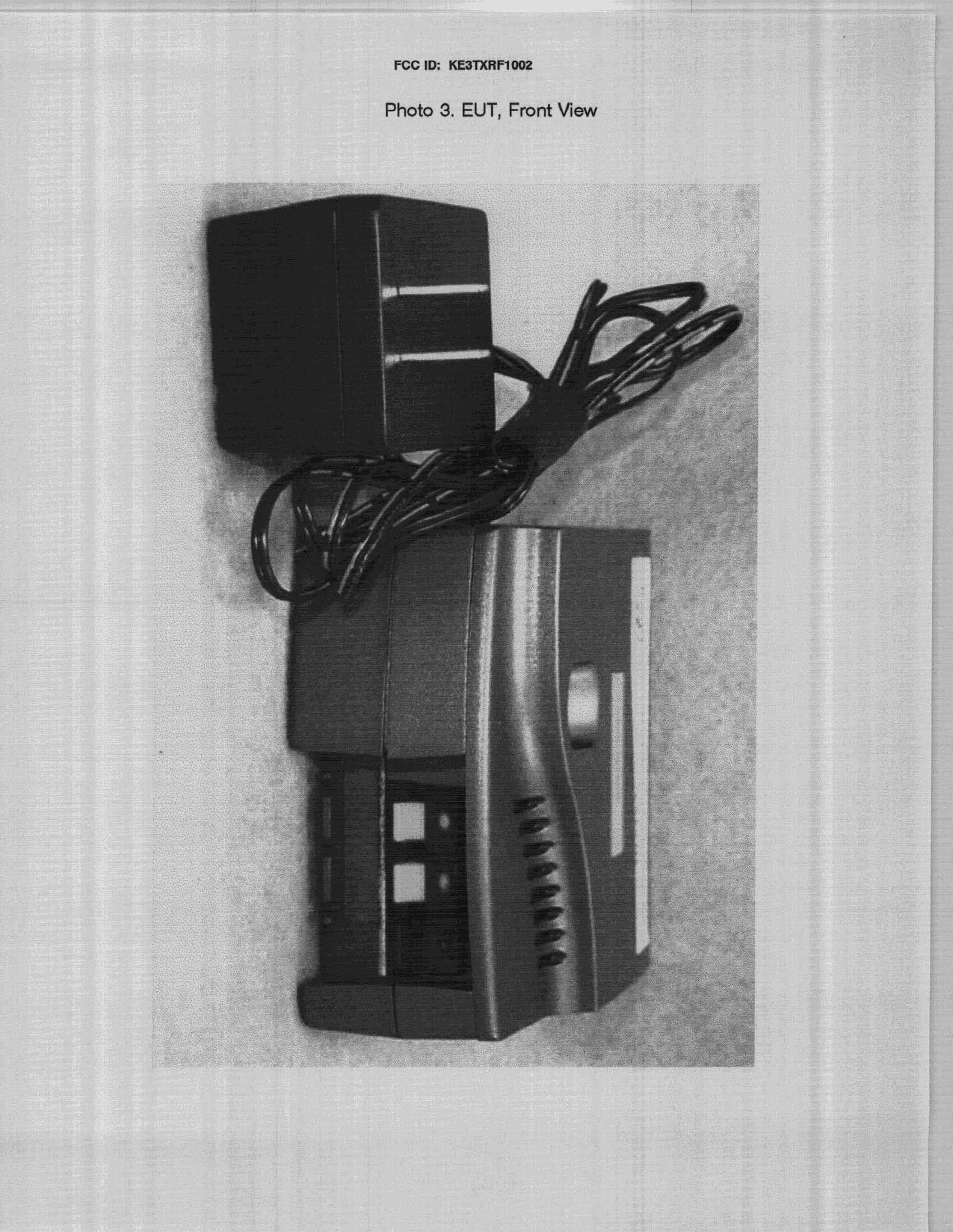 Dog Fence Transmitter - FCC ID KE3TXRF1002 - Radio Systems Corp