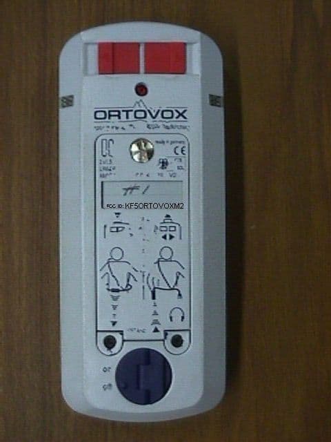 Avalanch Transceiver - FCC ID KF5ORTOVOXM2 - Ortovox Sportartikel GmbH