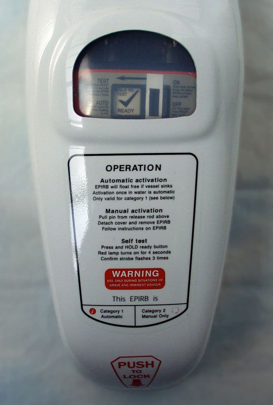 GEP - 406 MHz EPIRB - FCC ID KLS-82-501 - Orolia Ltd