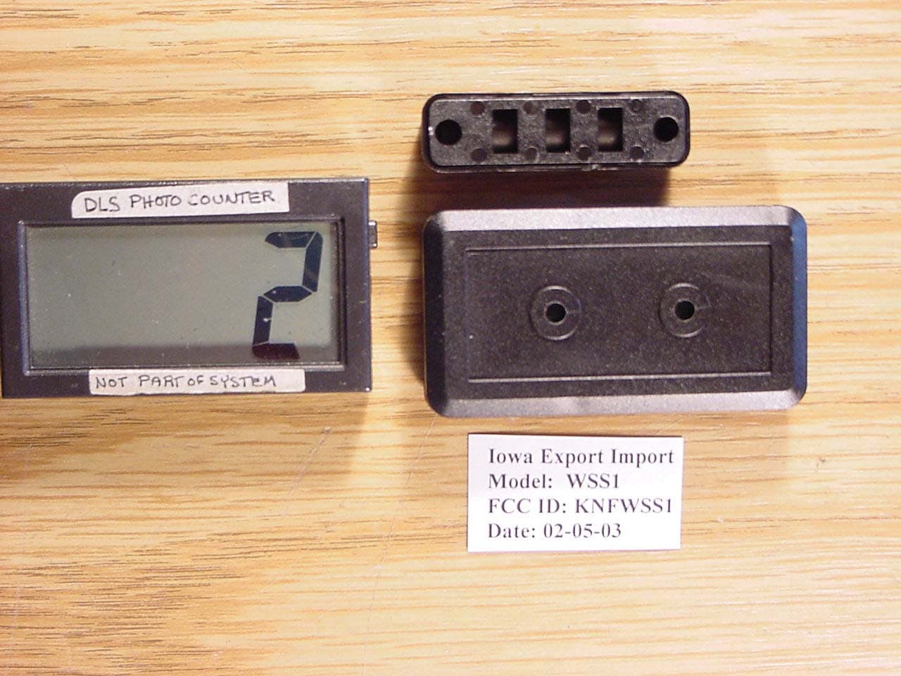 Wireless Magnetic Sensor - FCC ID KNFWSS1 - SPAL USA (2)