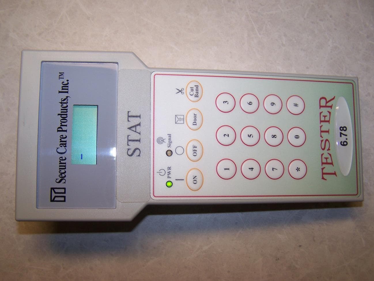System Tester - FCC ID KNK678TESTER - Secure Care Products Inc