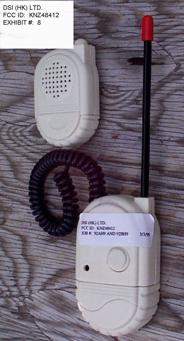 DXT - Part 15 Low Power Transceiver, Rx Verified - FCC ID KNZ48412 - DSI (HK) Ltd