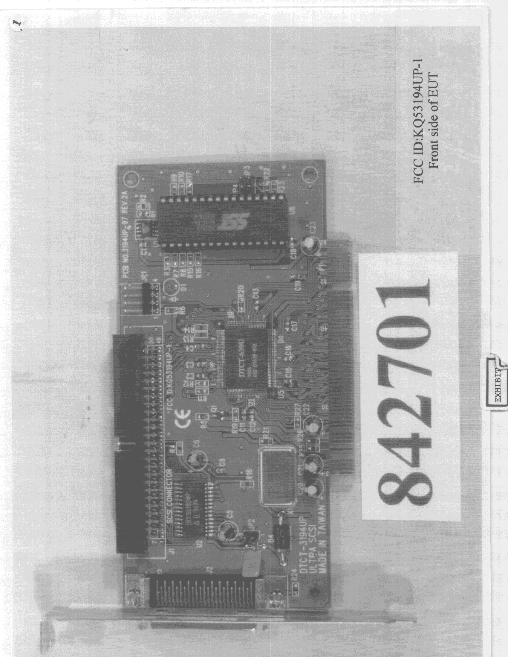 JBP - Part 15 Class B Computing Device Peripheral - FCC ID KQ53194UP-1 - Domex Technology Corporation (2)