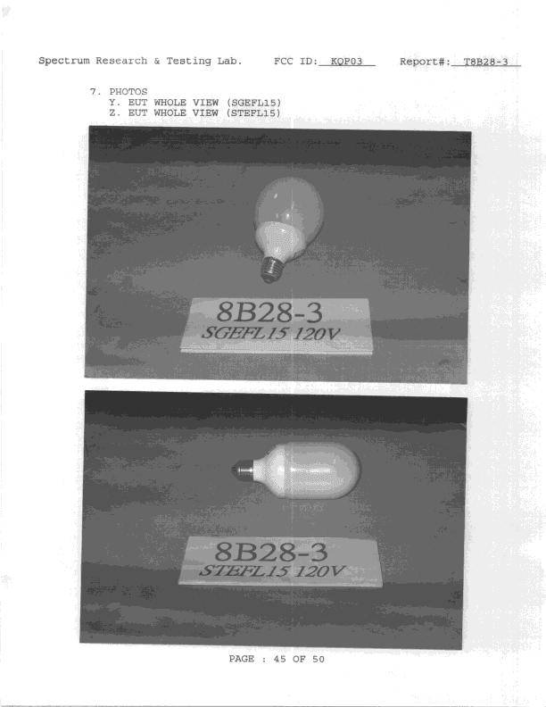 RF Light - FCC ID KQP03 - Chuan Shih Industrial Co Ltd (2)