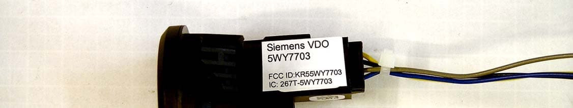 Inductive system, Vehicle Immobilizer - FCC ID KR55WY7703 - Continental Automotive Technologies GmbH