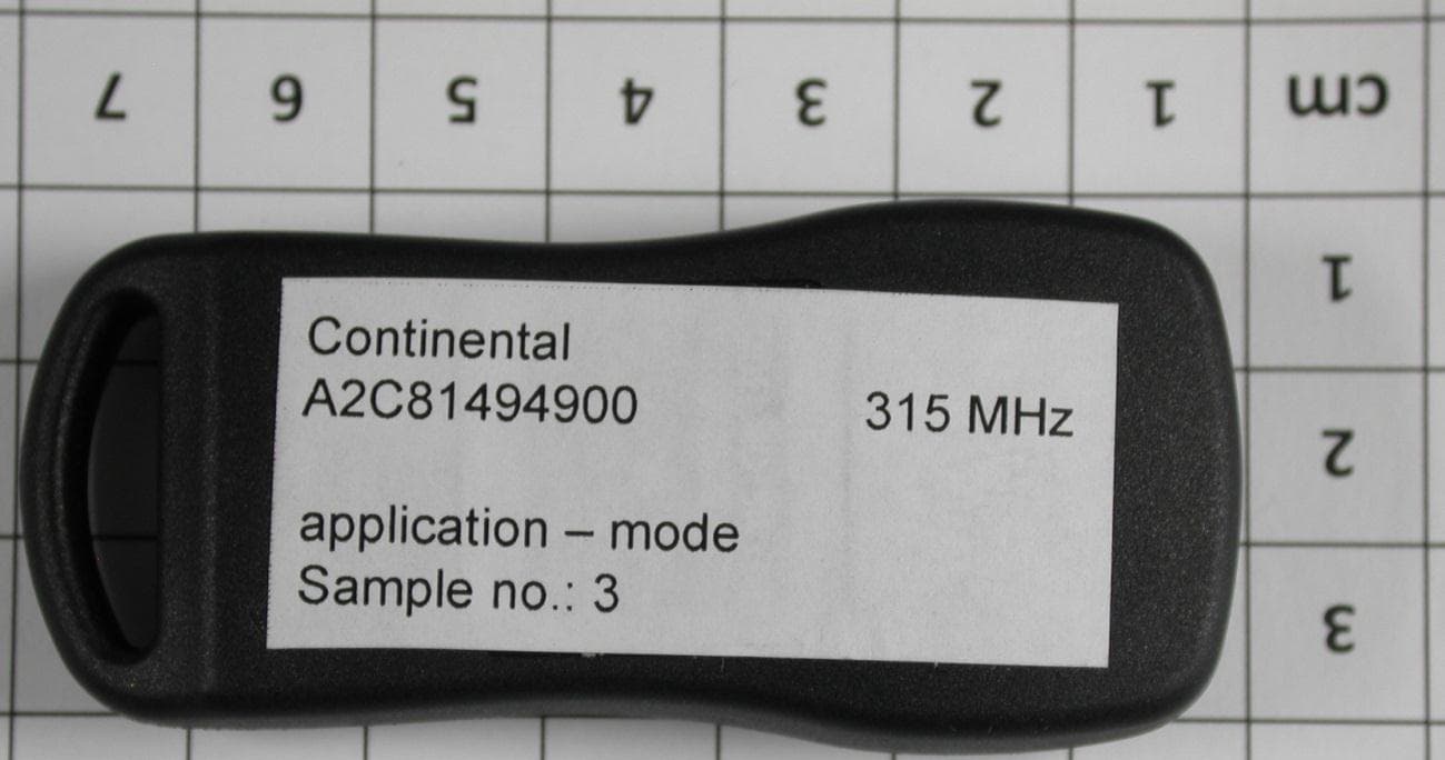 Radio Frequency Transmitter for RKE - FCC ID KR5A2C81494900 - Continental Automotive Technologies GmbH (4)