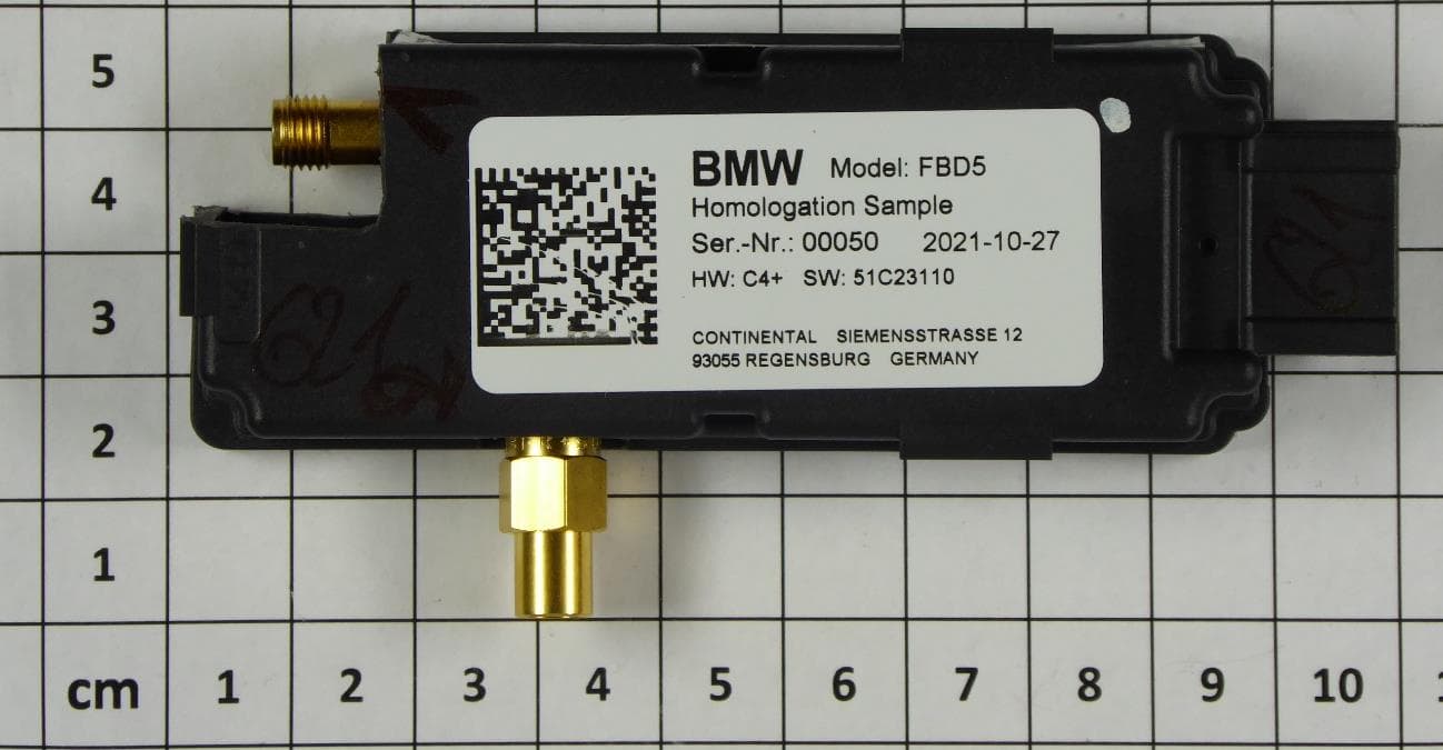 UWB+BLE CAN Gateway - FCC ID KR5FBD5MY23 - Continental Automotive Technologies GmbH