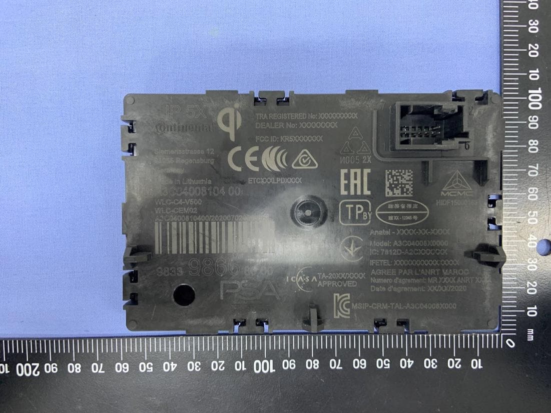 Wireless Power Charger - FCC ID KR5WLC-CEM02 - Continental Automotive Technologies GmbH (2)