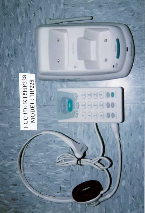 900MHz cordless phone - FCC ID KT5HP228 - Integrated Display Technology Ltd