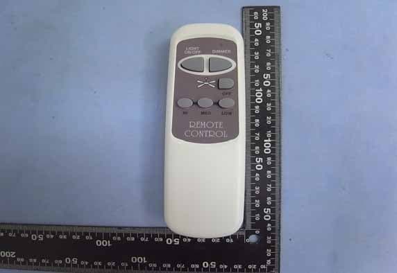 Ceiling Fan Remote Controller (Transmitter) - FCC ID KUJCE10206 - Chungear Industrial Co Ltd