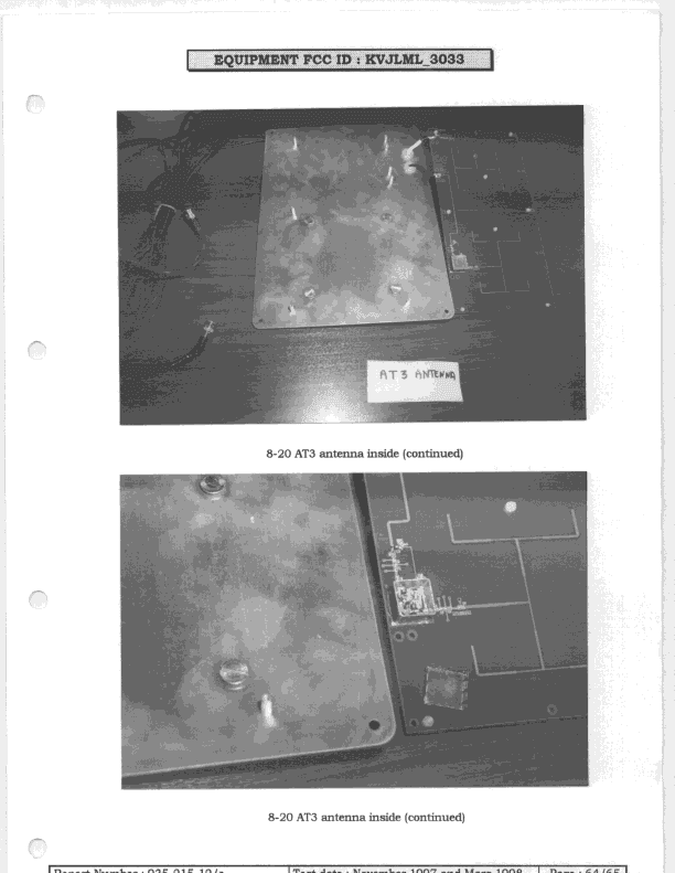 FDS - Part 15 Field Disturbance Sensor - FCC ID KVJLML3033 - THALES Communications (5)