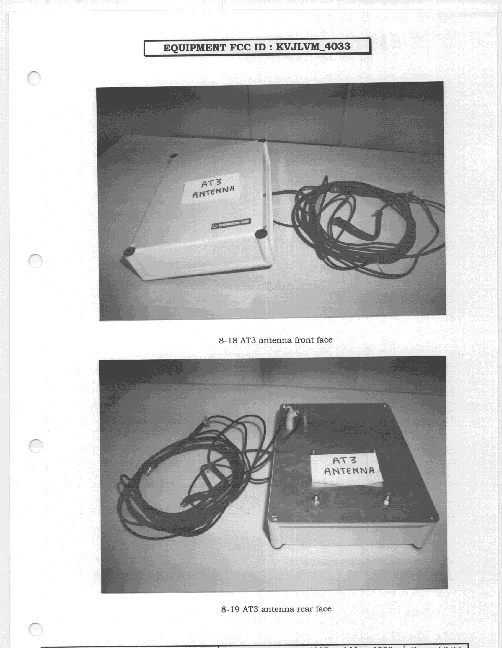 FDS - Part 15 Field Disturbance Sensor - FCC ID KVJLVM4033 - THALES Communications