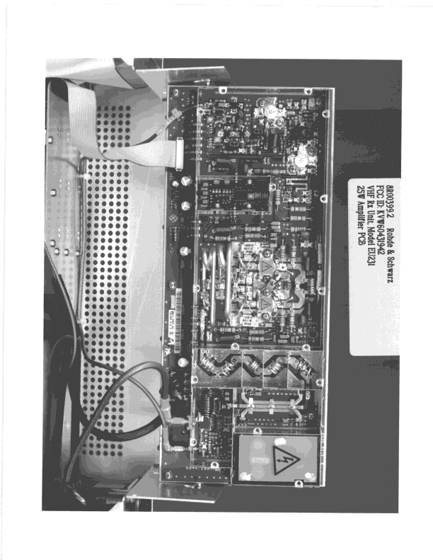 CXX - Communications Rcvr for use w/ licensed Tx and CBs - FCC ID KVW60431942 - Rohde & Schwarz GmbH & Co KG