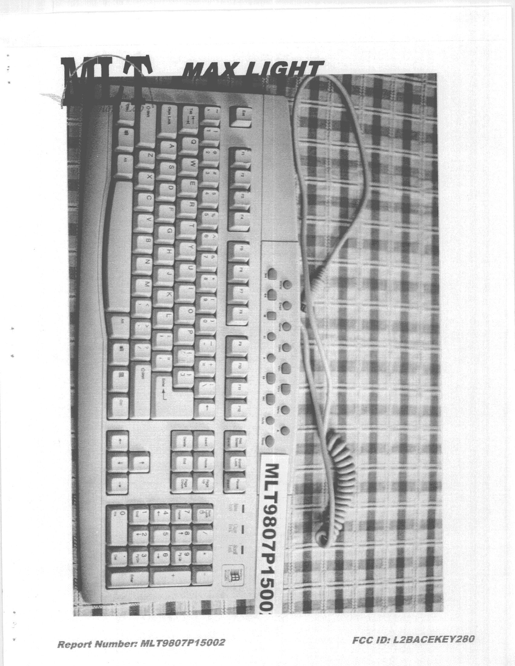 JBP - Part 15 Class B Computing Device Peripheral - FCC ID L2BACEKEY280 - Solid Year Co Ltd (2)
