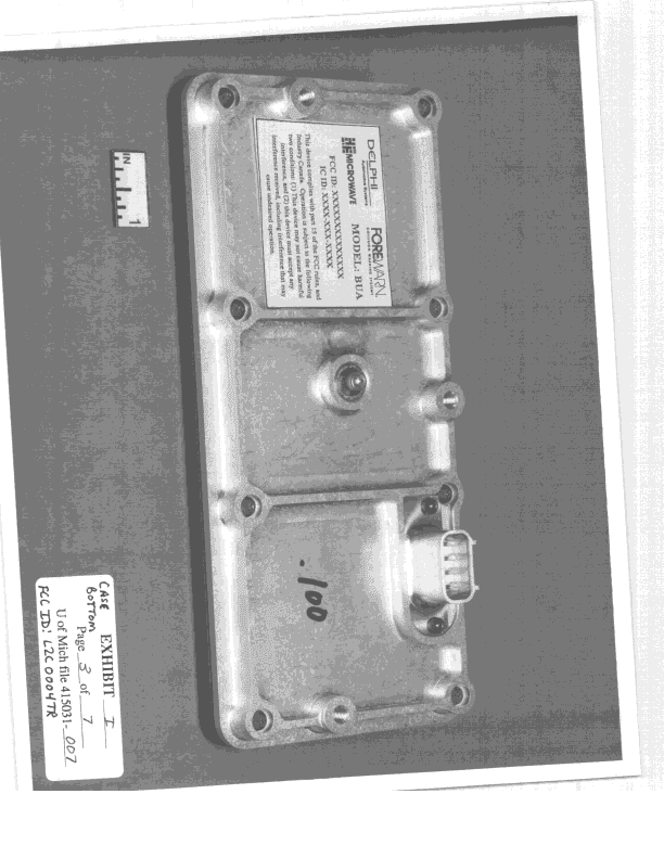 Vehicle Radar System - FCC ID L2C0004TR - APTIV Services US LLC