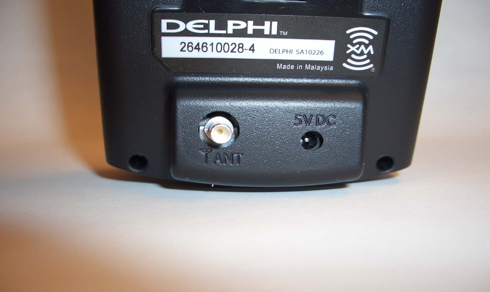 XM Satellite RX with FM Transmitter - FCC ID L2C0034TR - APTIV Services US LLC