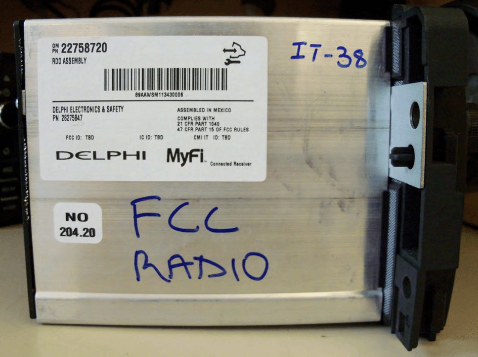 ICR - FCC ID L2C0050TR - APTIV Services US LLC (2)
