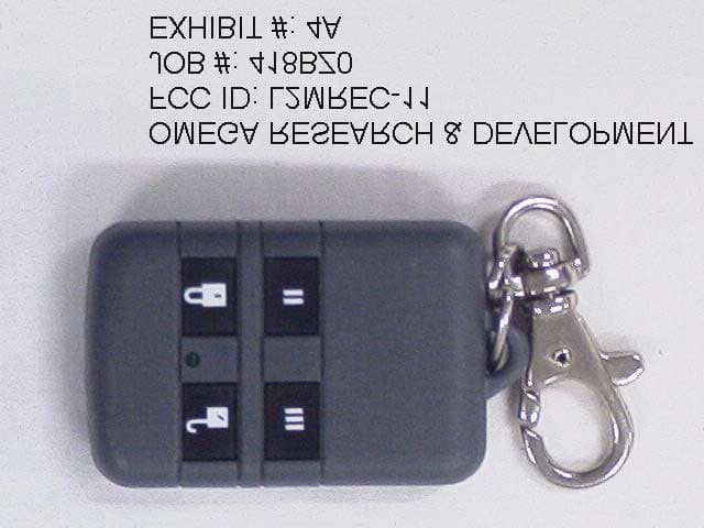 Security Device Transmitter - FCC ID L2MREC-11 - Omega Research and Development Inc (2)