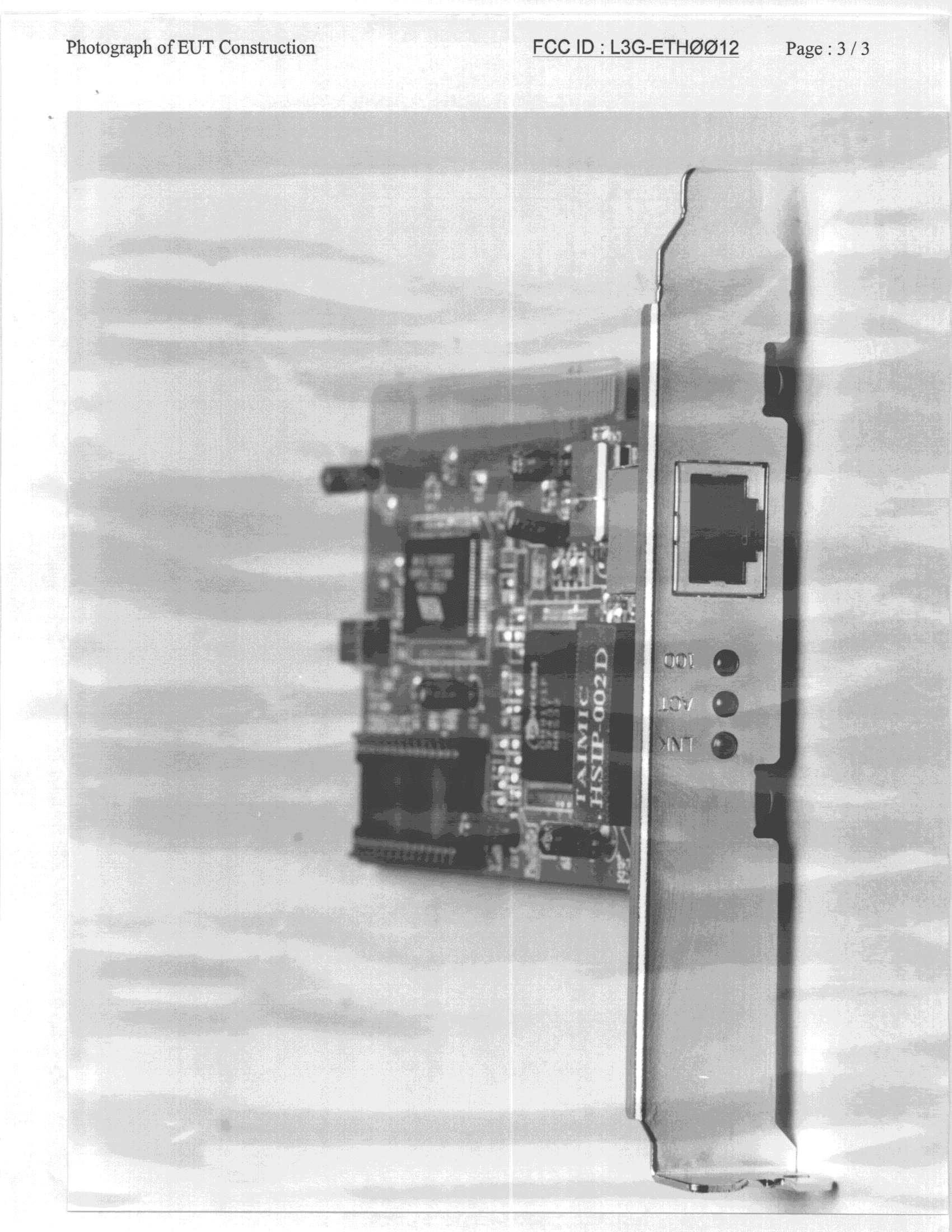 JBP - Part 15 Class B Computing Device Peripheral - FCC ID L3G-ETH0012 - Alfa Inc (3)