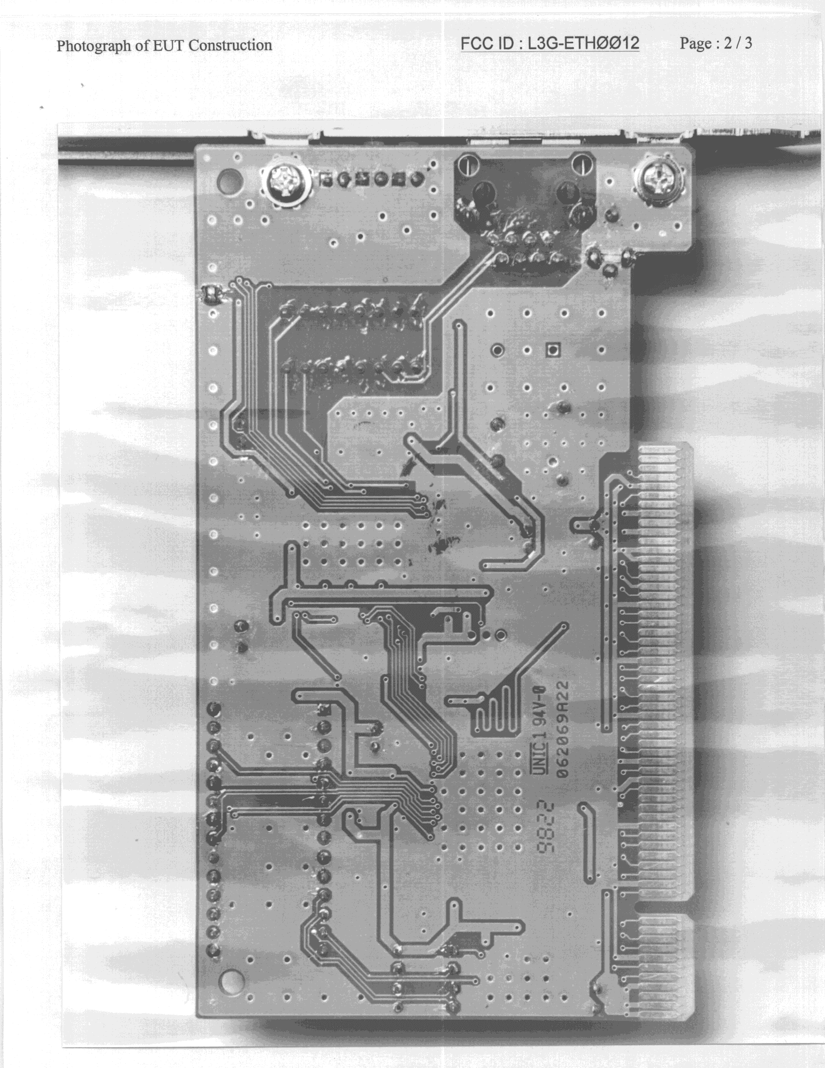 JBP - Part 15 Class B Computing Device Peripheral - FCC ID L3G-ETH0012 - Alfa Inc