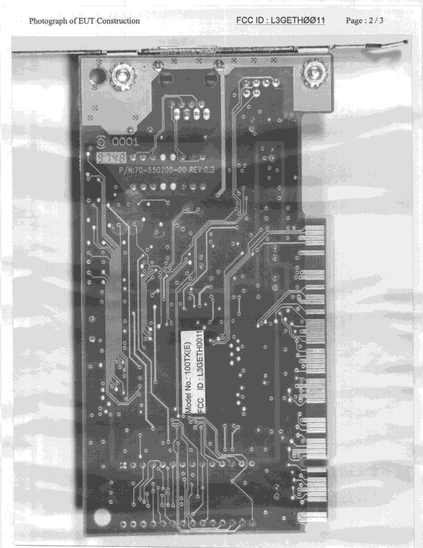 JBP - Part 15 Class B Computing Device Peripheral - FCC ID L3GETH0011 - Alfa Inc (2)