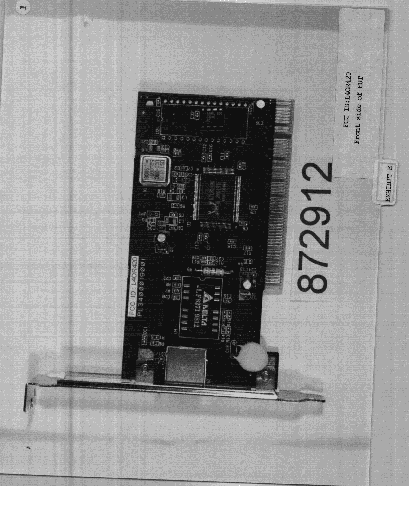 JBP - Part 15 Class B Computing Device Peripheral - FCC ID L4OR420 - CIS Technology Inc
