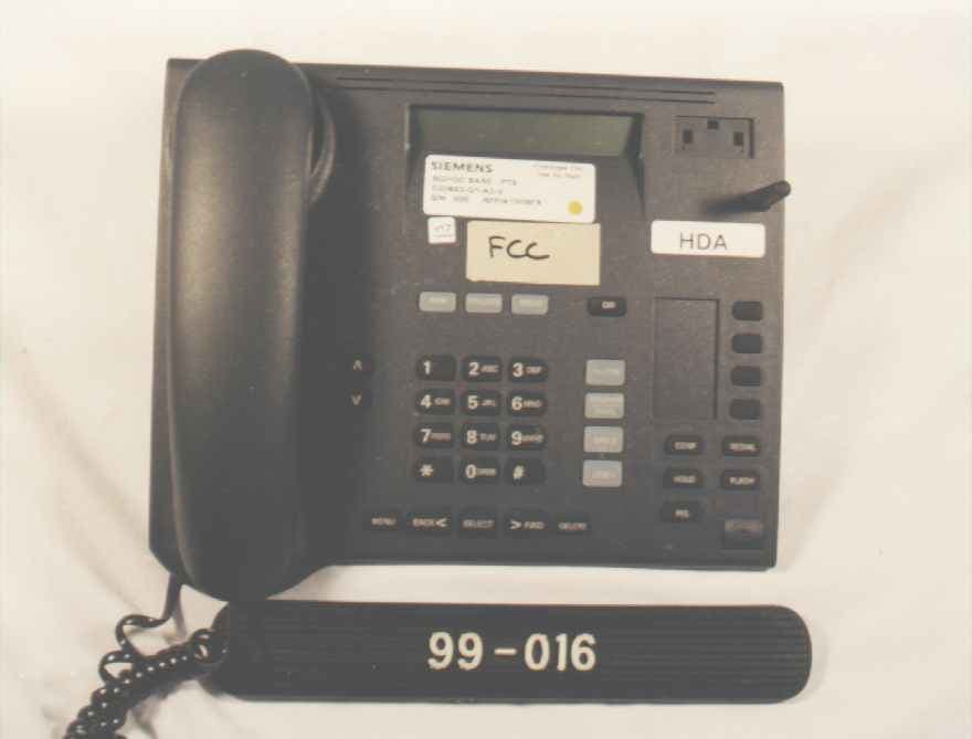Cordless Phone Base Station - FCC ID L82-228870 - Siemens Information and Communication Mobile LLC