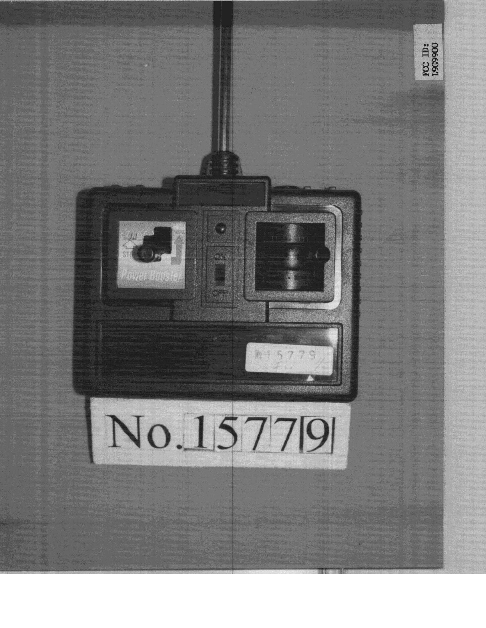 R/C Toy Transmitter - FCC ID L9G9900 - Artin Industrial Co Ltd