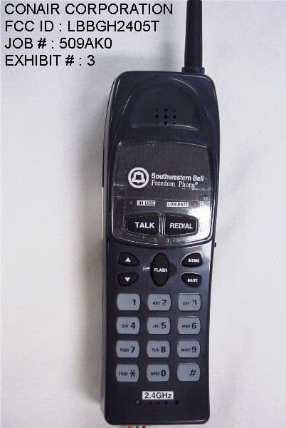 2.4GHz DSS Cordless Telephone - FCC ID LBBGH2405T - Continental Conair Limited