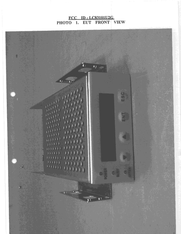 JBP - Part 15 Class B Computing Device Peripheral - FCC ID LC83101U2G - Infortrend Technology Inc (2)