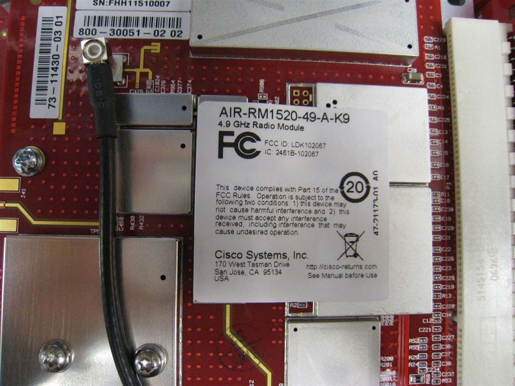 4.9GHz Radio Module - FCC ID LDK102067 - Cisco Systems Inc (3)