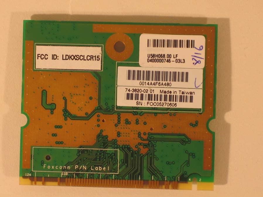 4.9 GHz WMIC Mini PCI Module - FCC ID LDKXSCLCR15 - Cisco Systems Inc (1)