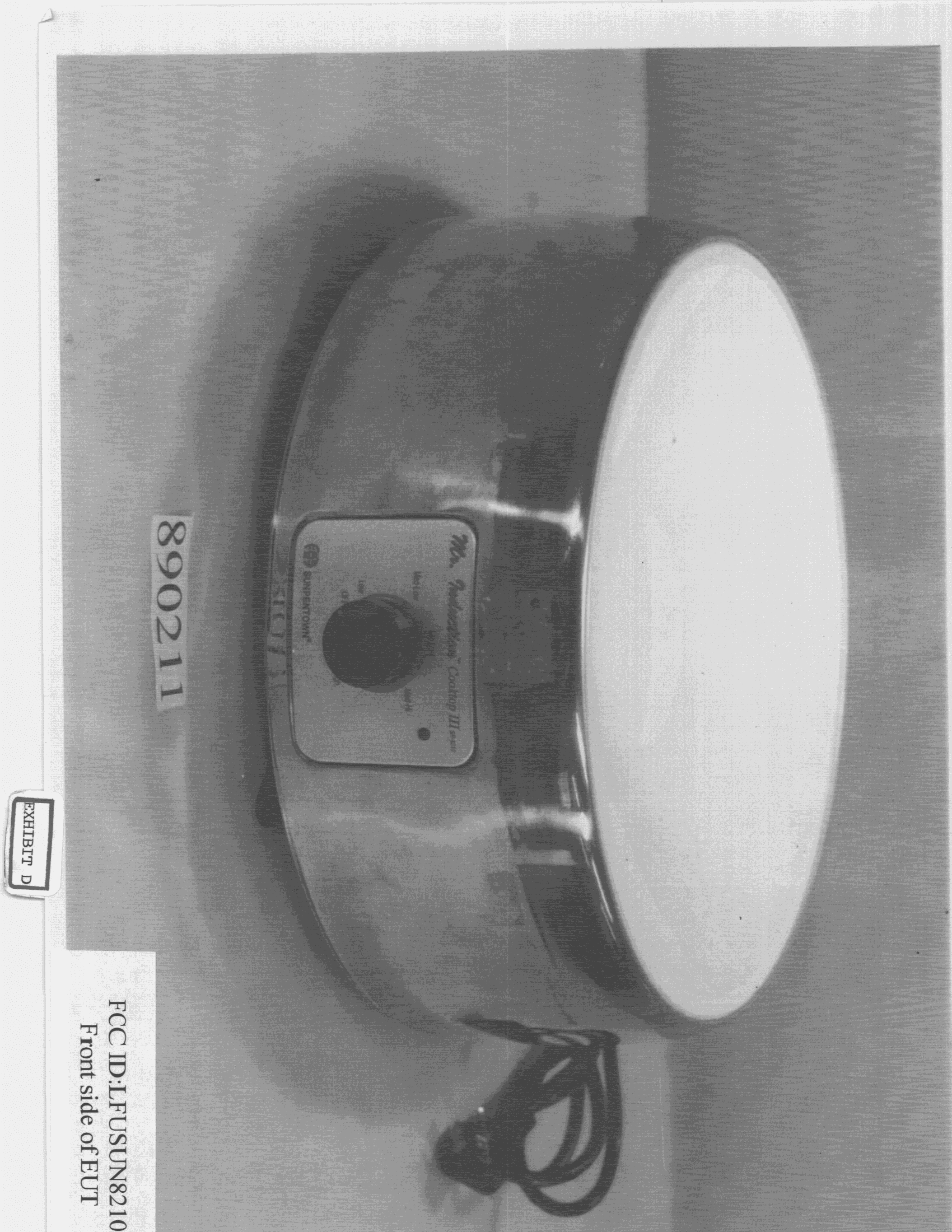 Induction Cooktop - FCC ID LFUSUN8210 - Sunpentown Electric Co Ltd (2)
