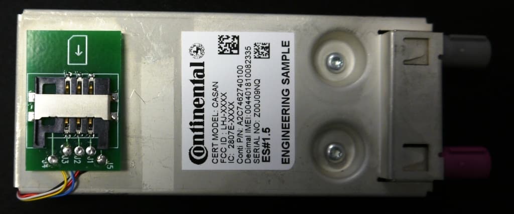 Wireless Module with Multi-Band LTE and CDMA - FCC ID LHJ-CASAN - Continental Automotive Systems, Inc. (3)