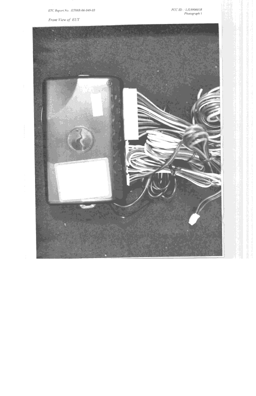 VS520 Vehicle security Alarm - FCC ID LJL990601R - Lite On Automotive Corporation (2)